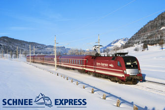 Anreise mit dem Schnee-Express